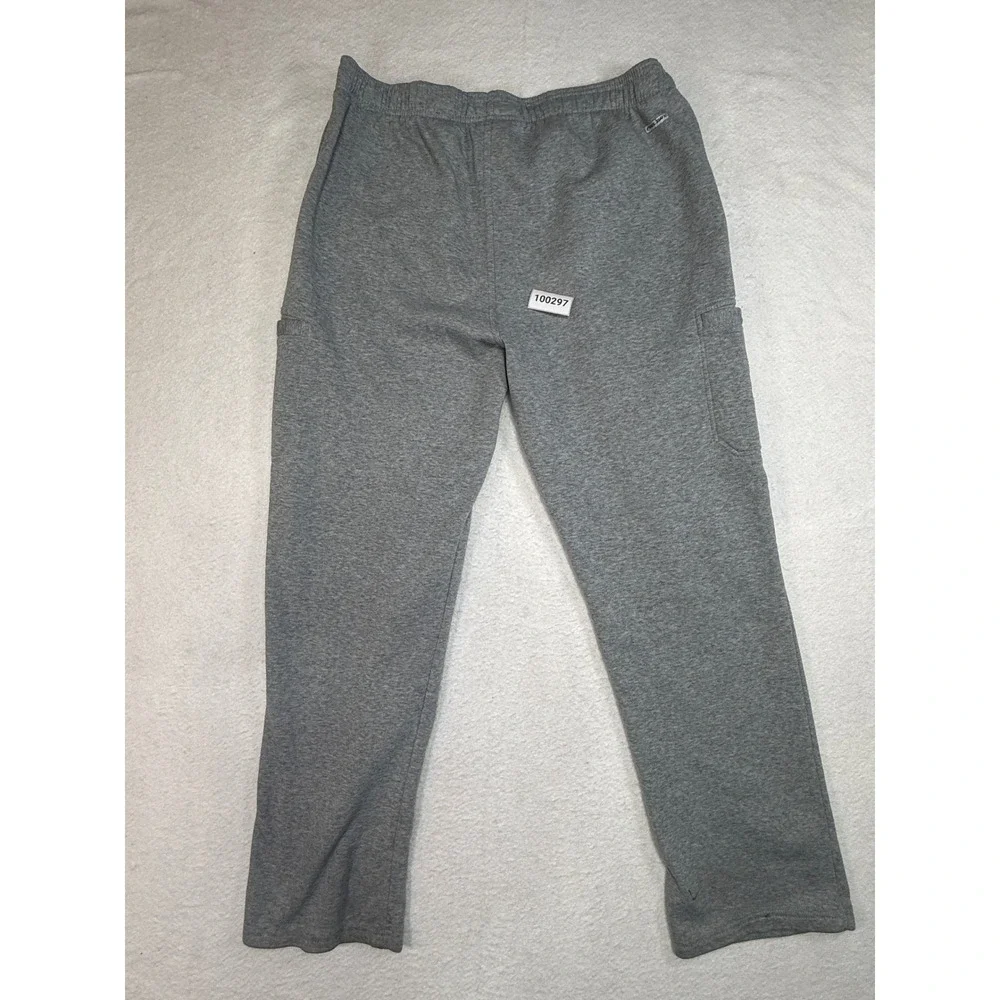 US Polo Assn Mens XL Gray Fleece Lined Sweatpants Elastic Waist Joggers Pockets